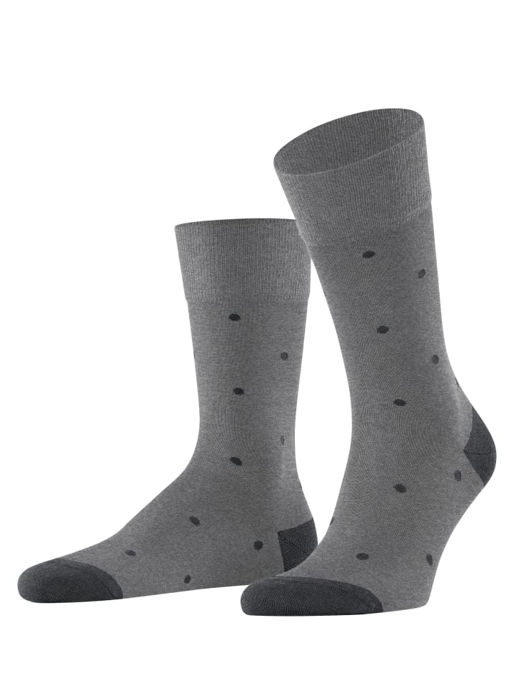 Socken Dot in Steel mel.