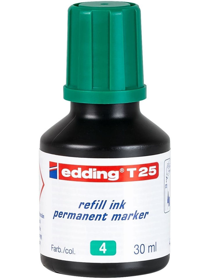 Nachfülltinte edding T 25 für edding Permanentmarker 30ml grün