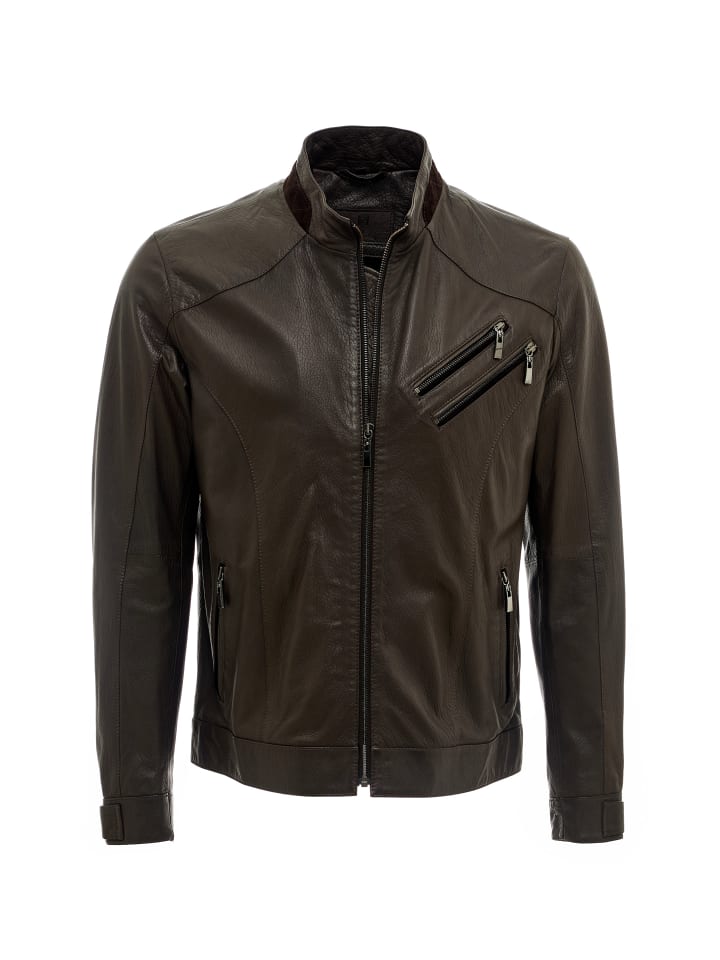 Lederjacke in braun