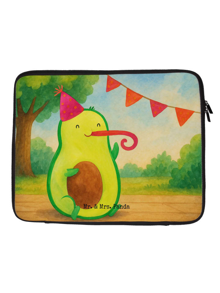 Laptoptasche Avocado Geburtstag Design ohne Spruch in Weiß