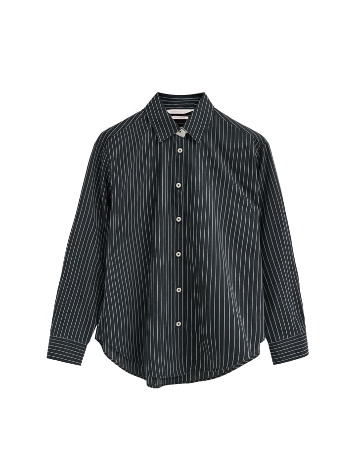 Hemd WOMAN MOORE SHIRT LONG SLEEVE REGULAR FIT in Navy Blau