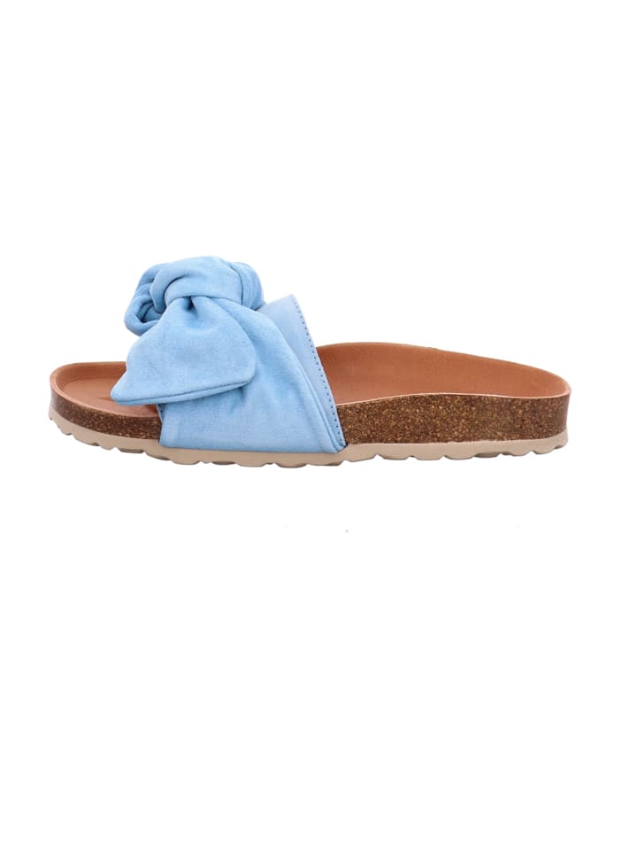 Klassische Pantoletten in Blau