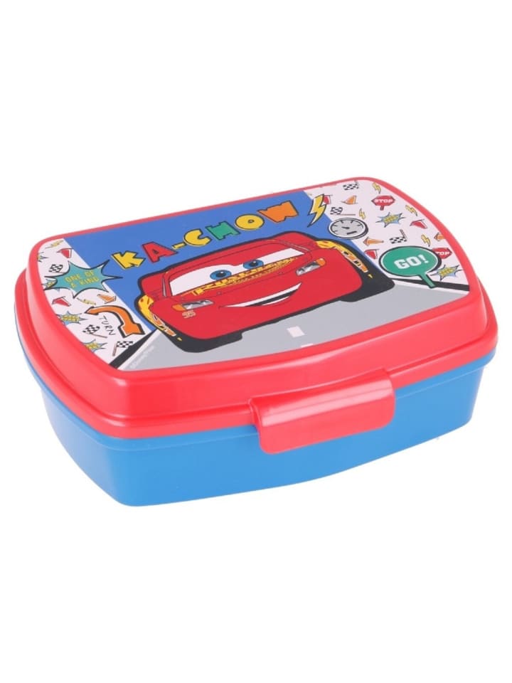 Cars Kinder Brotdose – Lunchbox Pausenbox Schulbrotbox in Rot
