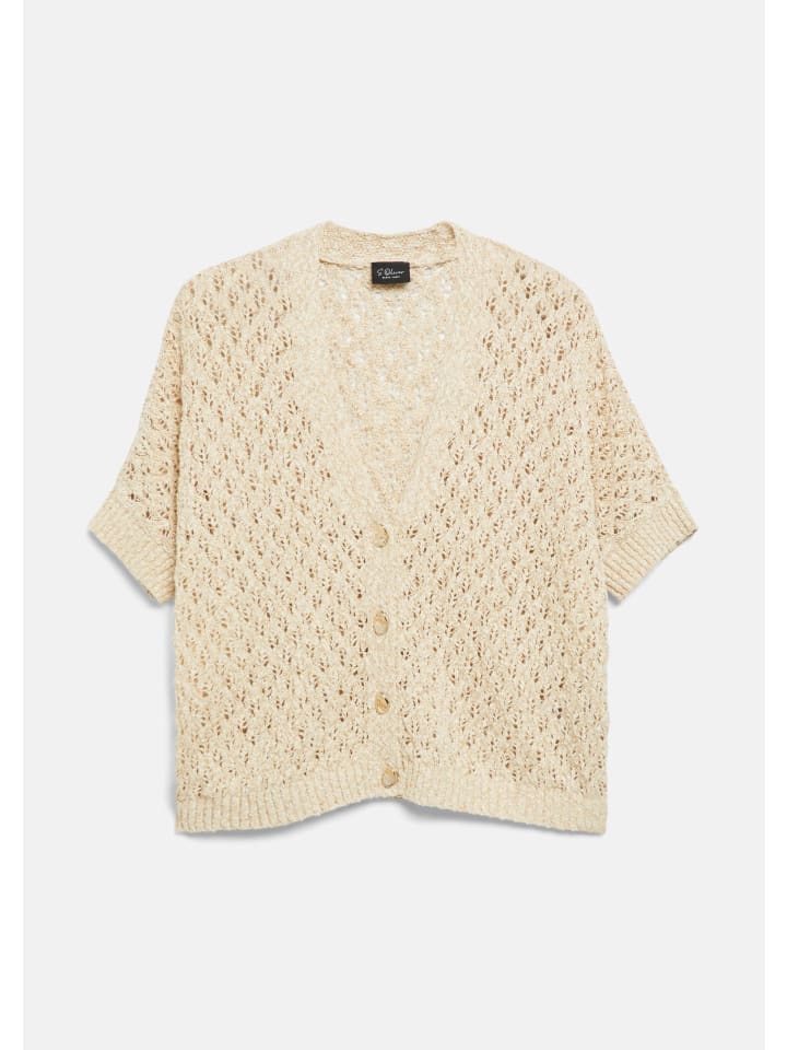 Strickjacke in 8411_sandstein