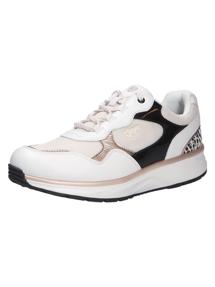 Schnürschuh TINA III WHITE/GOLD in weiß