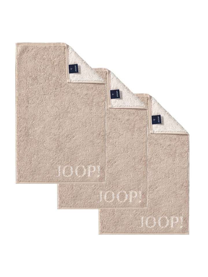 Gästetuch 3er Pack in Beige