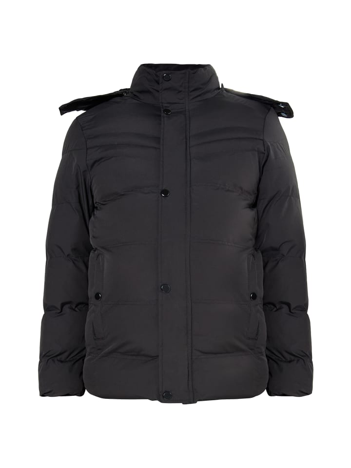 Herren Wattierte Steppjacke in Schwarz