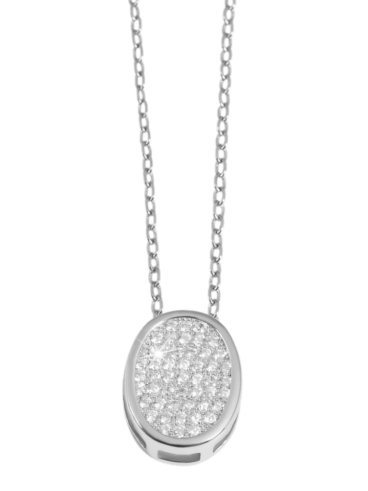 Damen Halskette mit Anhänger – aus 925 Silber in silber