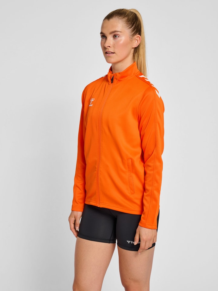 Reißverschluss Jacke Hmlcore Damen in ORANGE TIGER