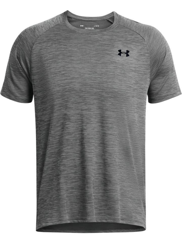 Sportshirt "Ua Tech Textured Ss" in Grau