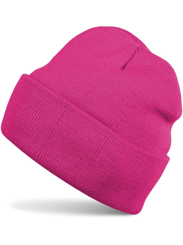 Strickmütze in Pink