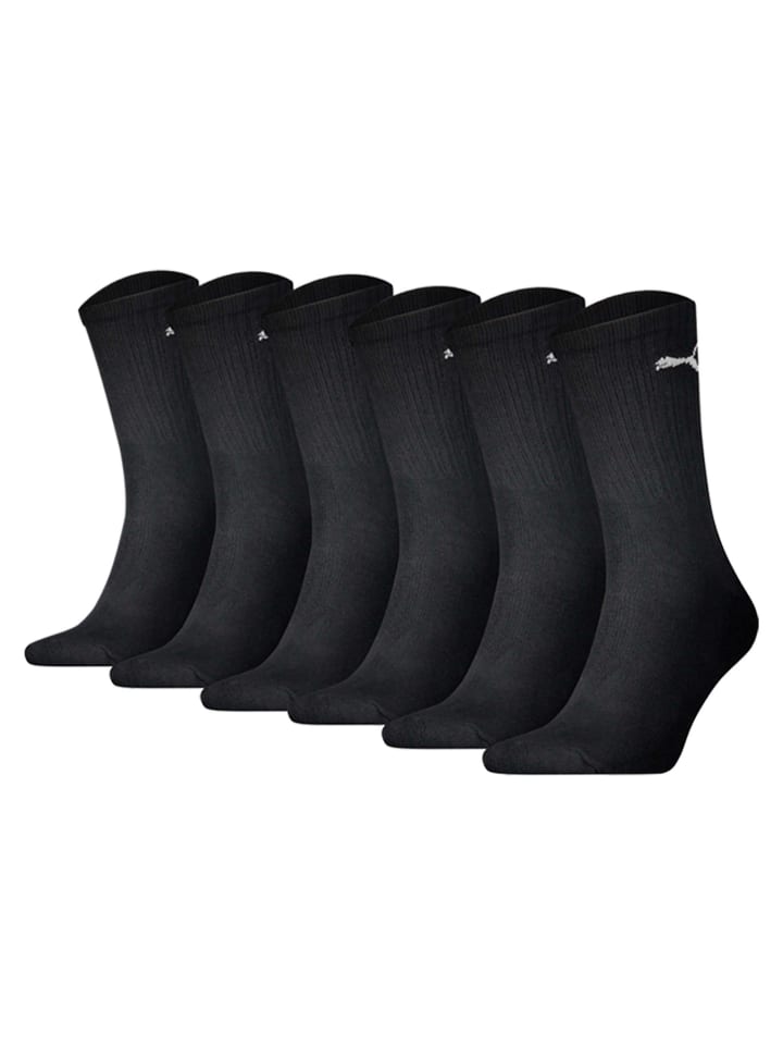 Socken 6er Pack in Schwarz