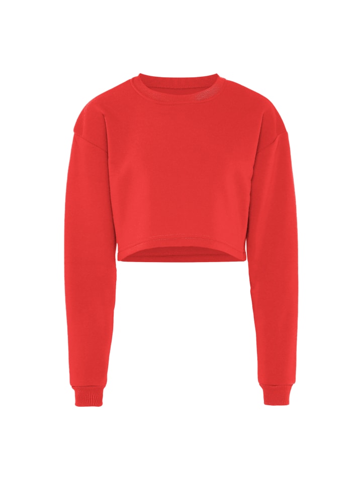 Damen Sweatshirt in Sommerrot