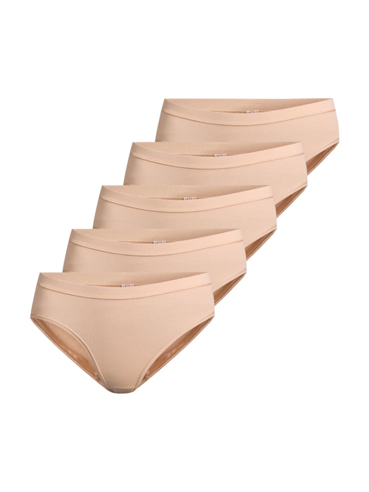 Midi Slip Feinripp in Ton