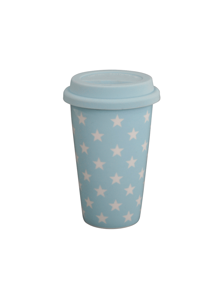 Thermobecher Travel Mug Stars in blau