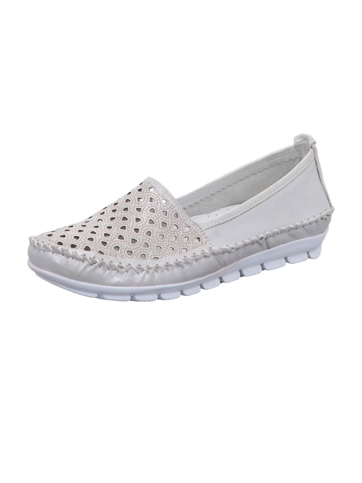 Sportliche Slipper in Weiß