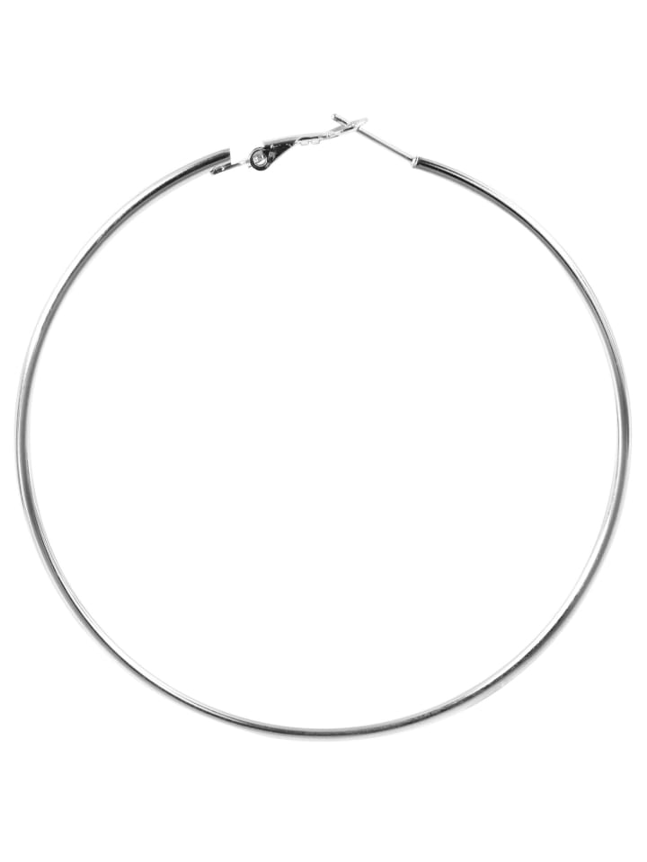 Damen Ohrringe – Creole aus Edelstahl in silber