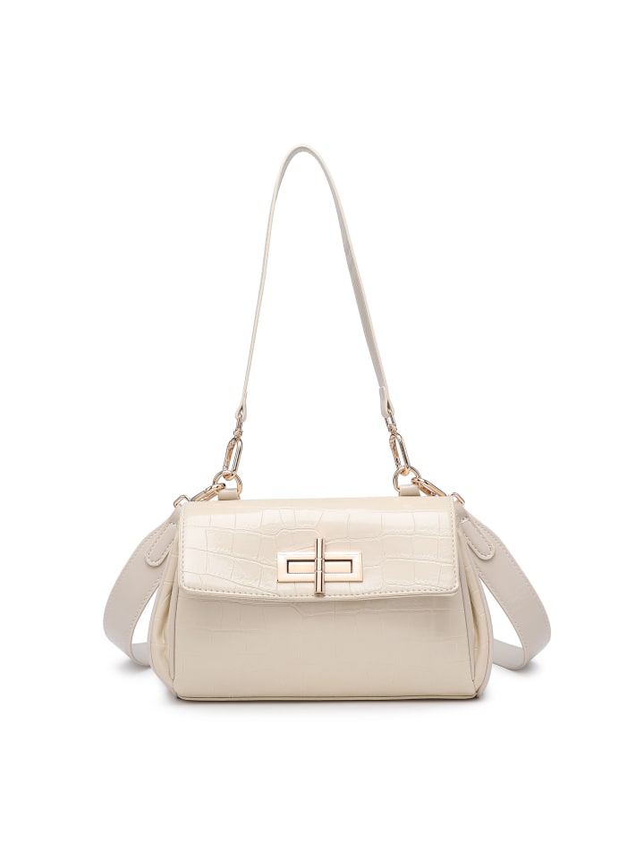 Schultertasche in BEIGE