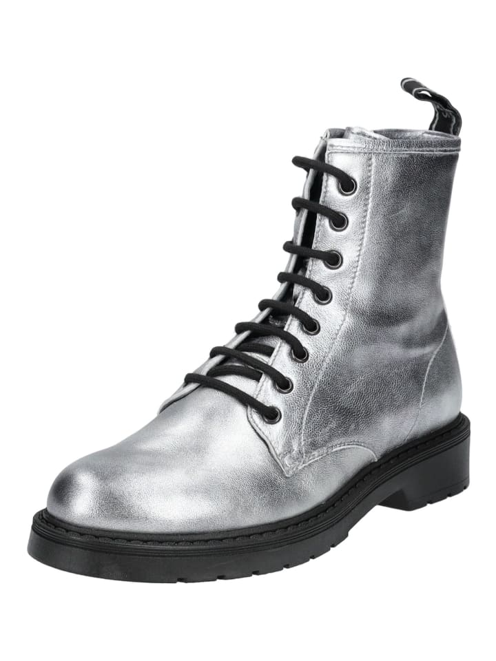 Stiefelette Silber