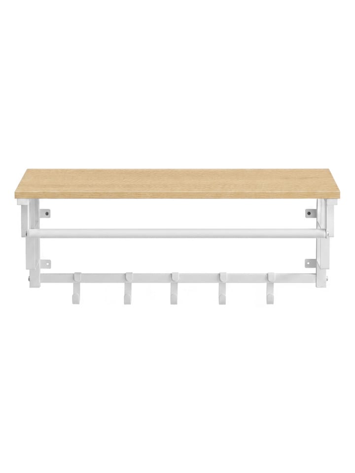 Wandgarderobe Barnet-old in Vintagebraun-Schwarz - (B)66 x (H)27 x (T)30 cm