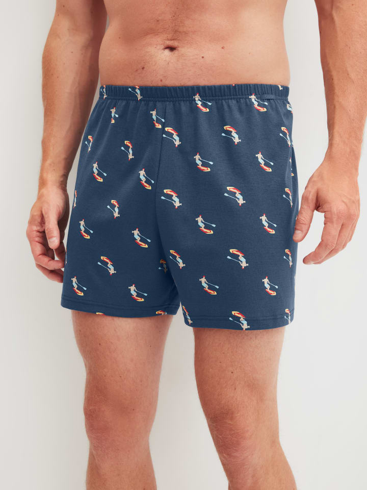 Boxershorts in retro blue