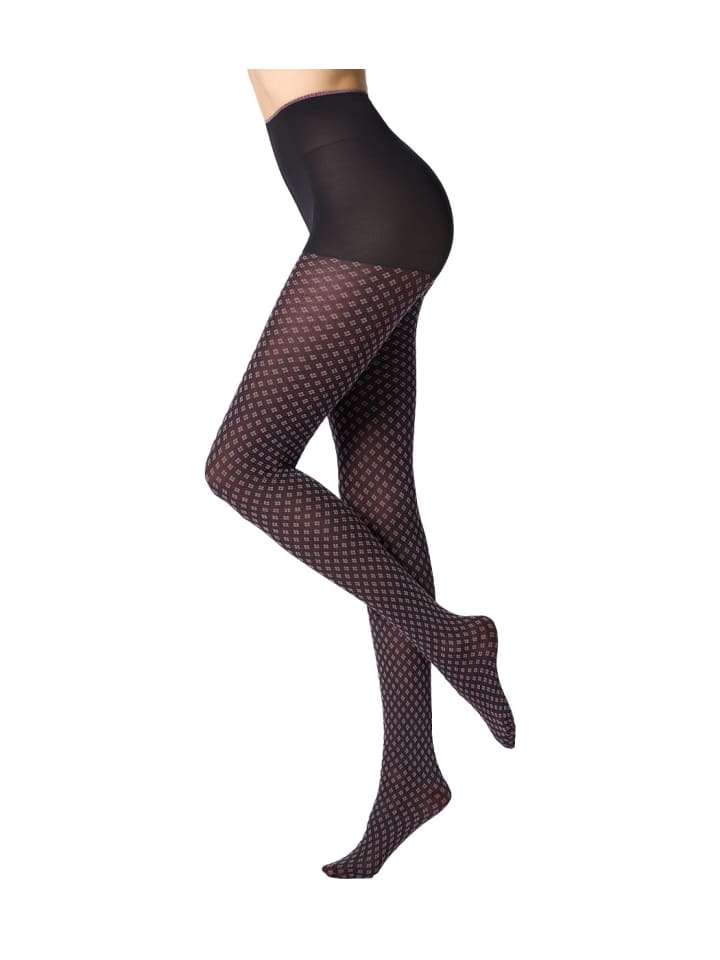 Strumpfhose TIE PATTERN in rose