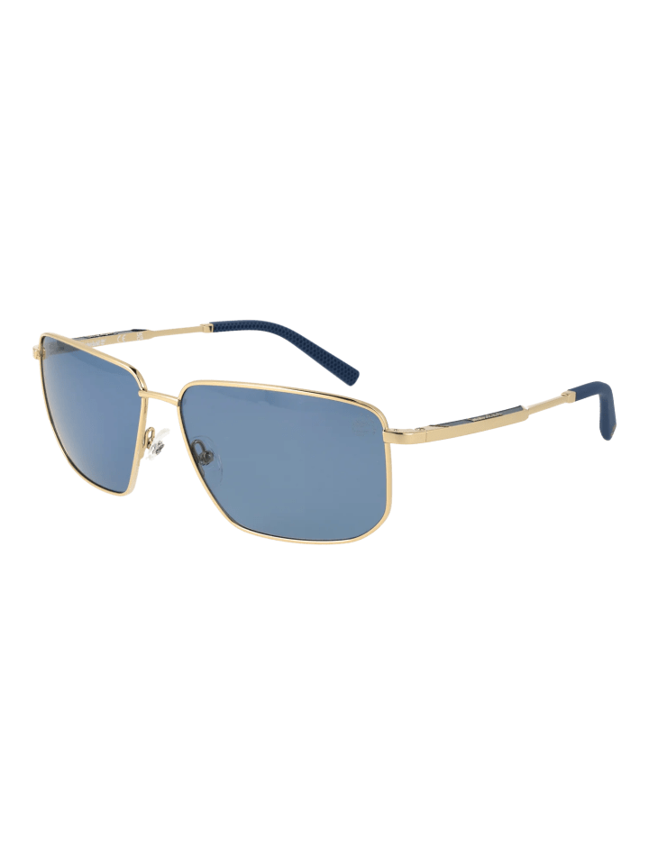 Herren Sonnenbrillen Rechteck Gold