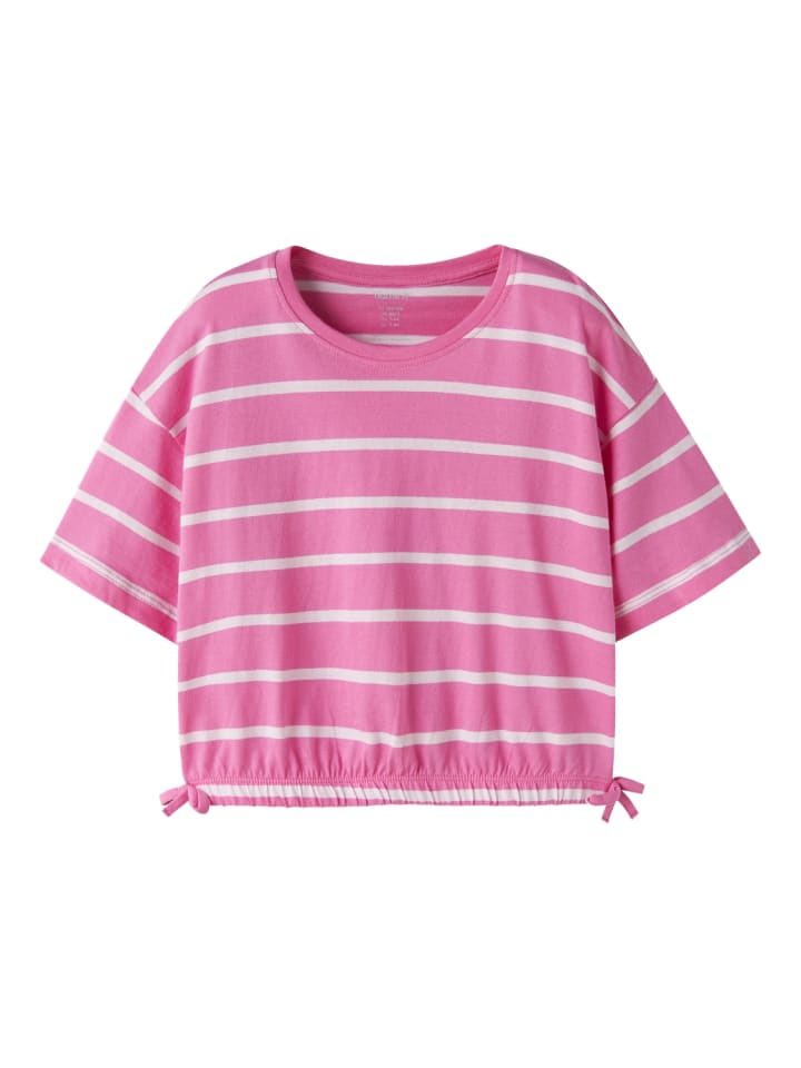 T-Shirt NKFFUNION S/S CROPPED BOXY TOP in strawberry moon