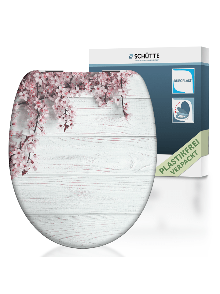 Duroplast WC-Sitz FLOWERS&WOOD, mit Absenkautomatik