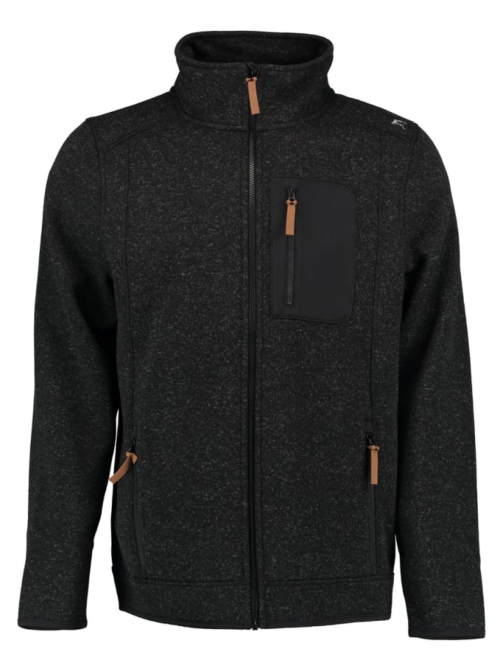 Strickfleecejacke Nucku in anthrazit