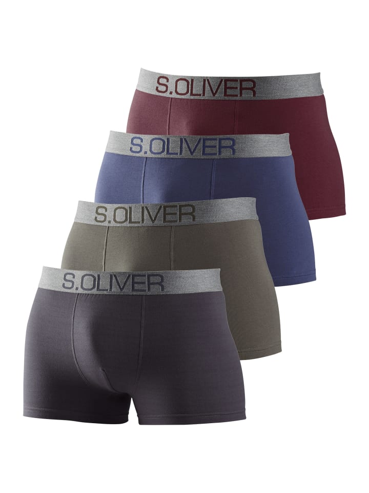 Boxer in bordeaux / marine / khaki / anthrazit