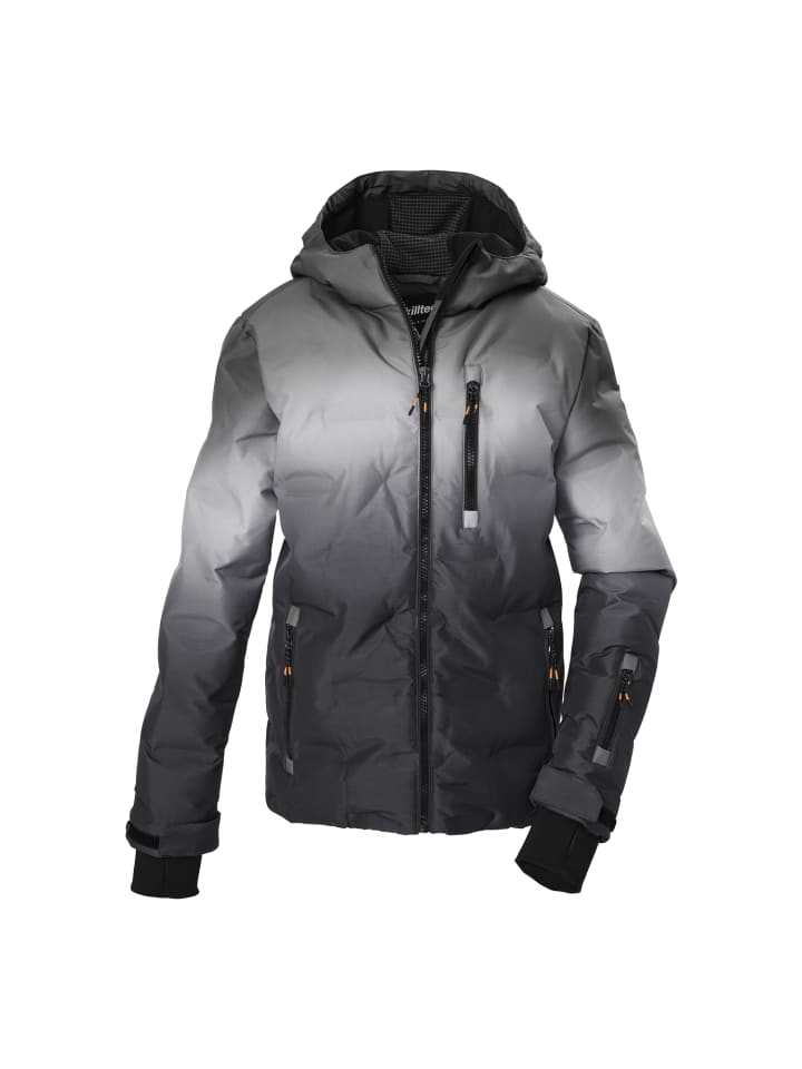 Ski-Steppjacke mit Kapuze in Grau0646