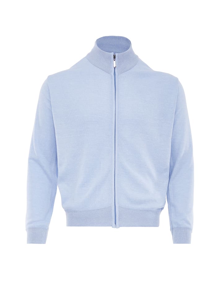 Women Cardigan in Hellblau Melange