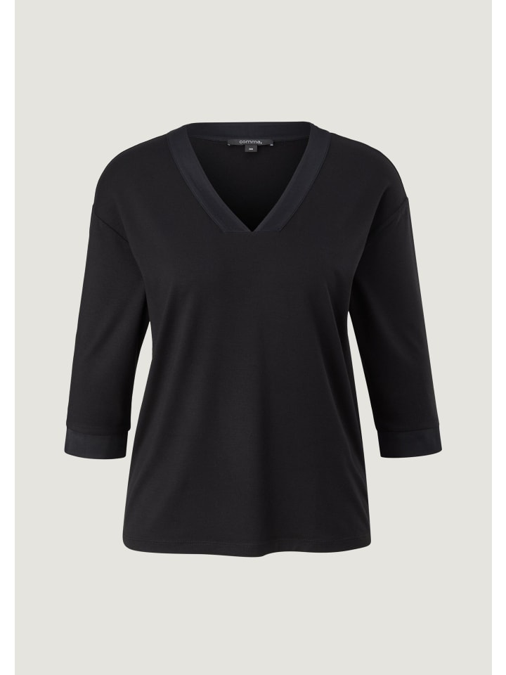 T-Shirt  in  9999_schwarz