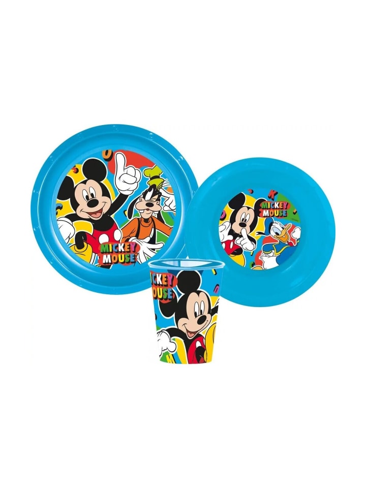 Mickey Cool Summer Besteckset, Kunststoffset