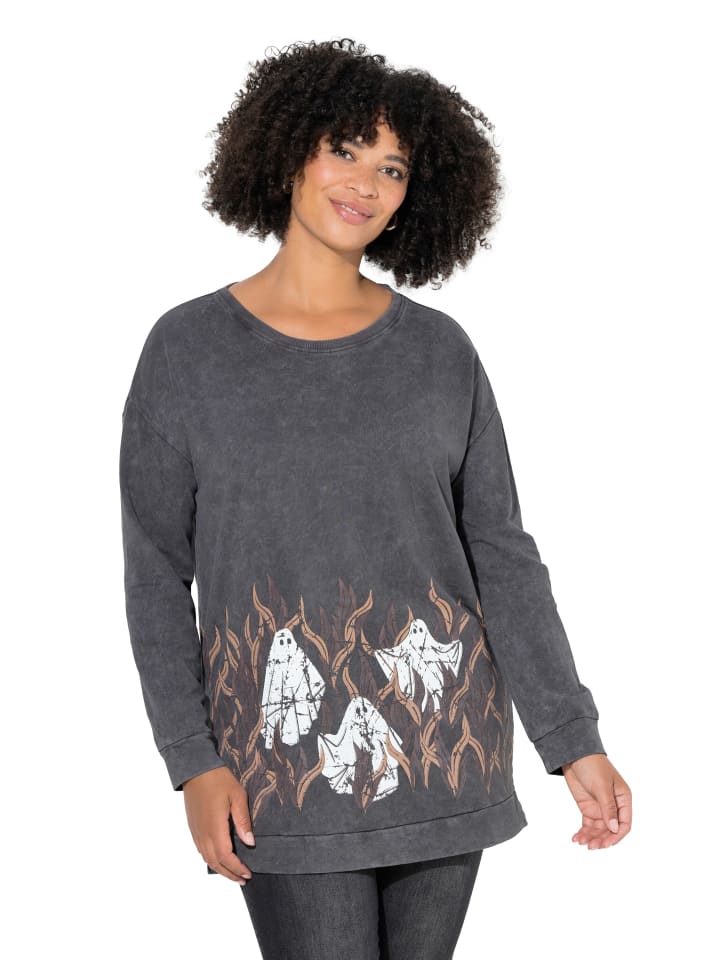 Sweatshirt in anthrazit