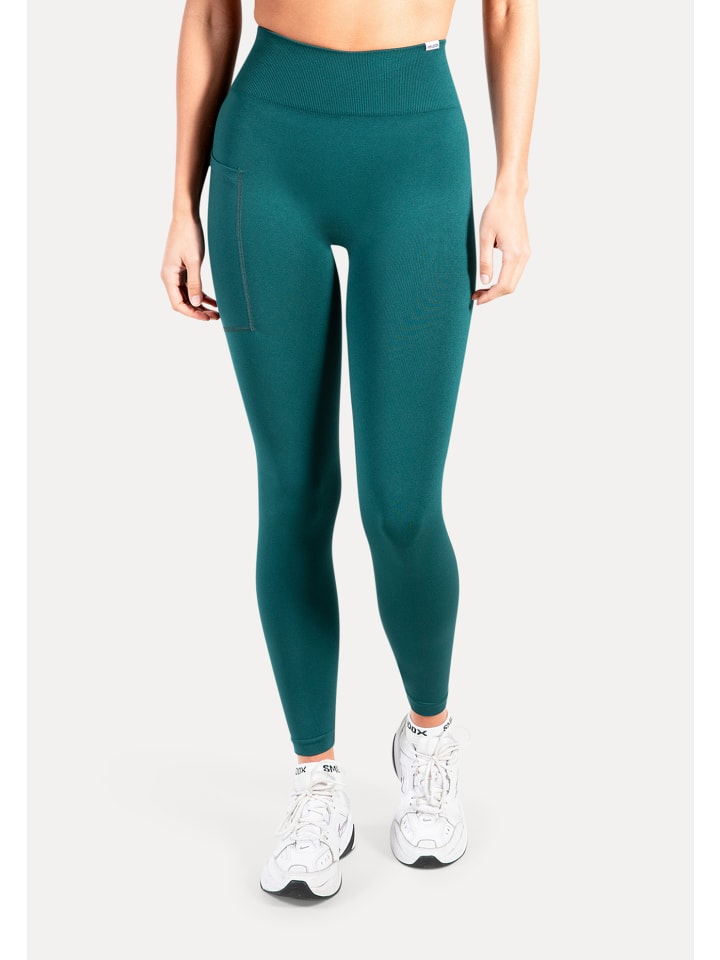 Leggings Adrielle Pocket Seamless in Dunkelgrün