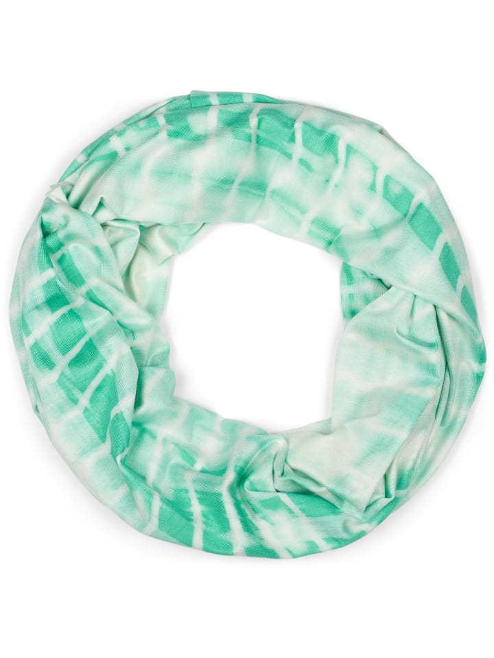 Loop Schal in Mint-Weiß