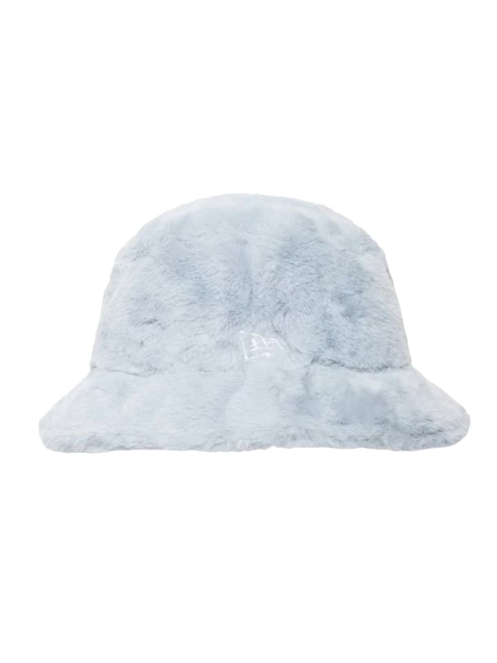 Teddy Bucket Hat in himmelblau mit flauschiger Struktur in Blau