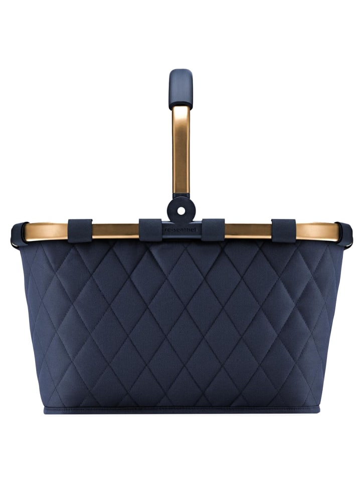 Carrybag Shopper Tasche 48 cm frame rhombus midnight gold