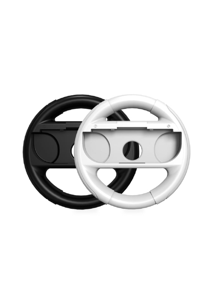 Qware Racing Lenkräder – 2er Set Kompatibel mit Nintendo Switch in Weiß