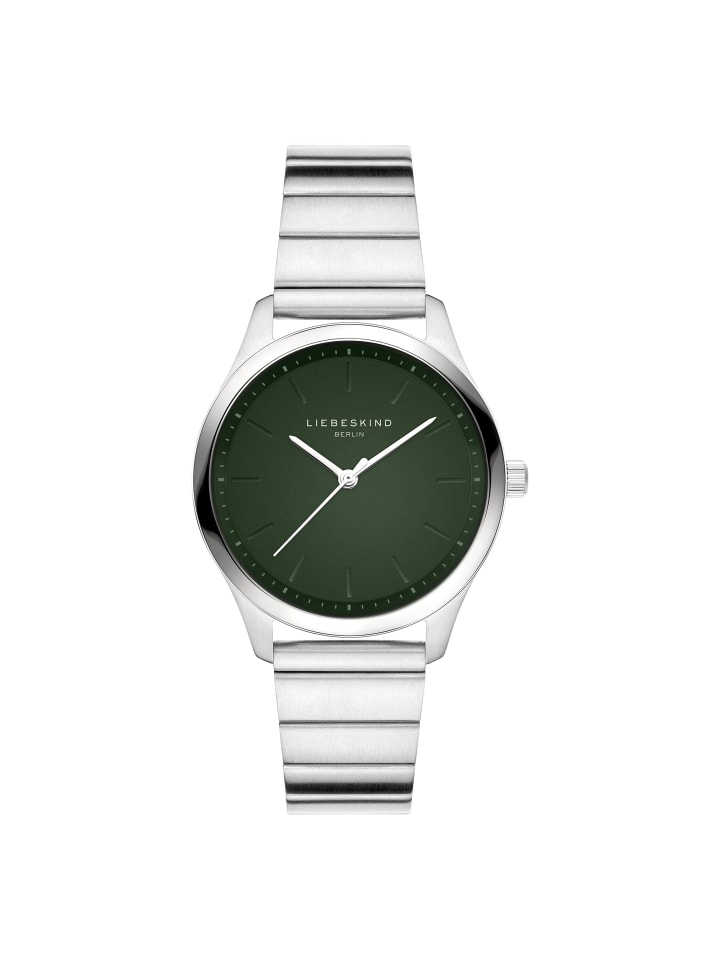 Armbanduhr The Round Staple in silber
