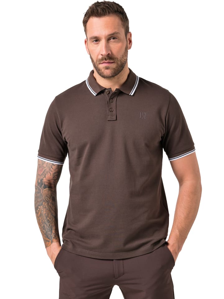 Poloshirt in dunkelbraun