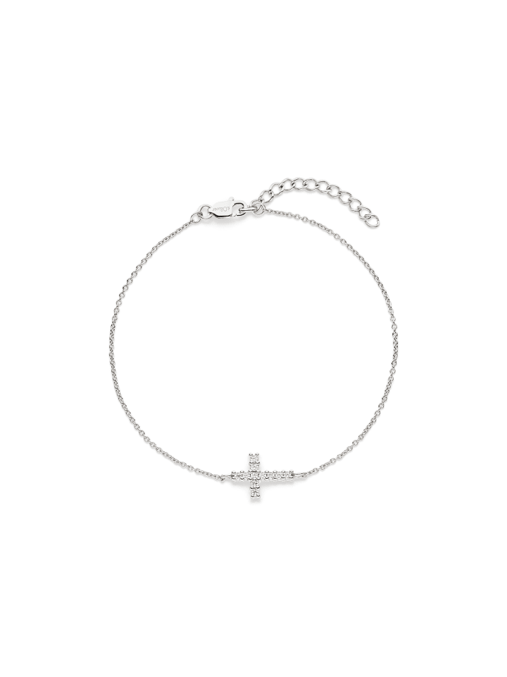 Armband Sparkle Cross in silber