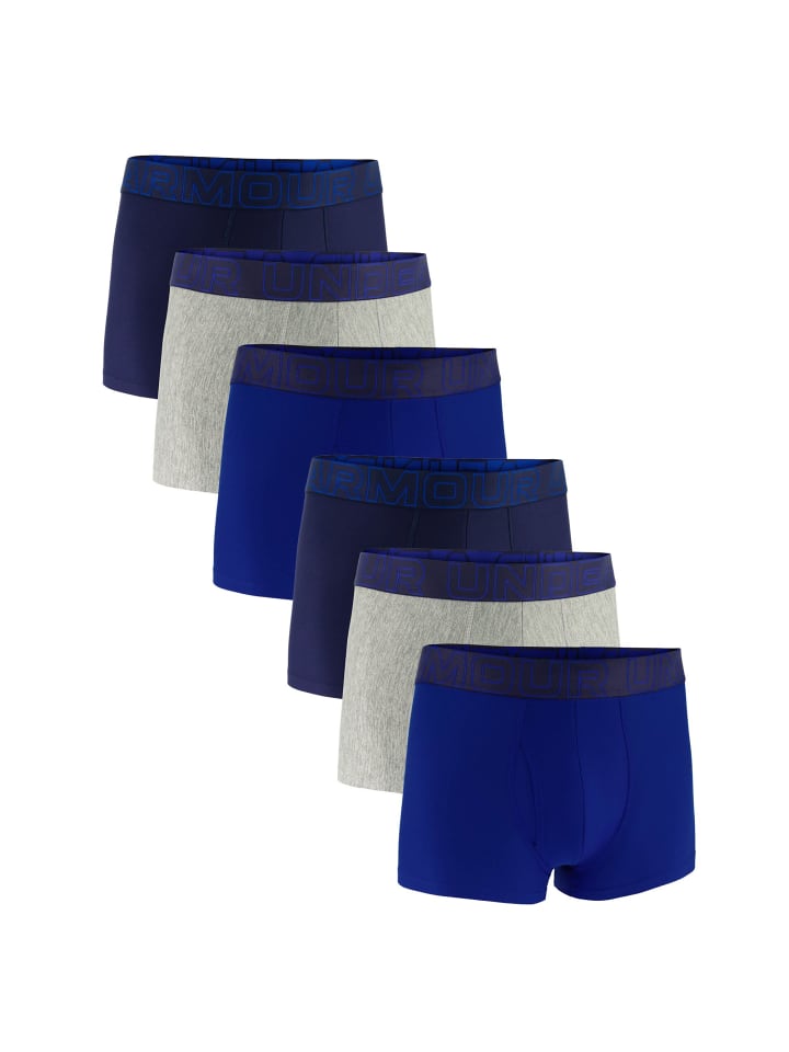 Boxershort 6er Pack in Blau/Grau