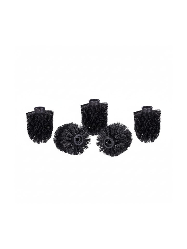 5x Bürstenkopf in Schwarz Gewinde Ø 9,5mm