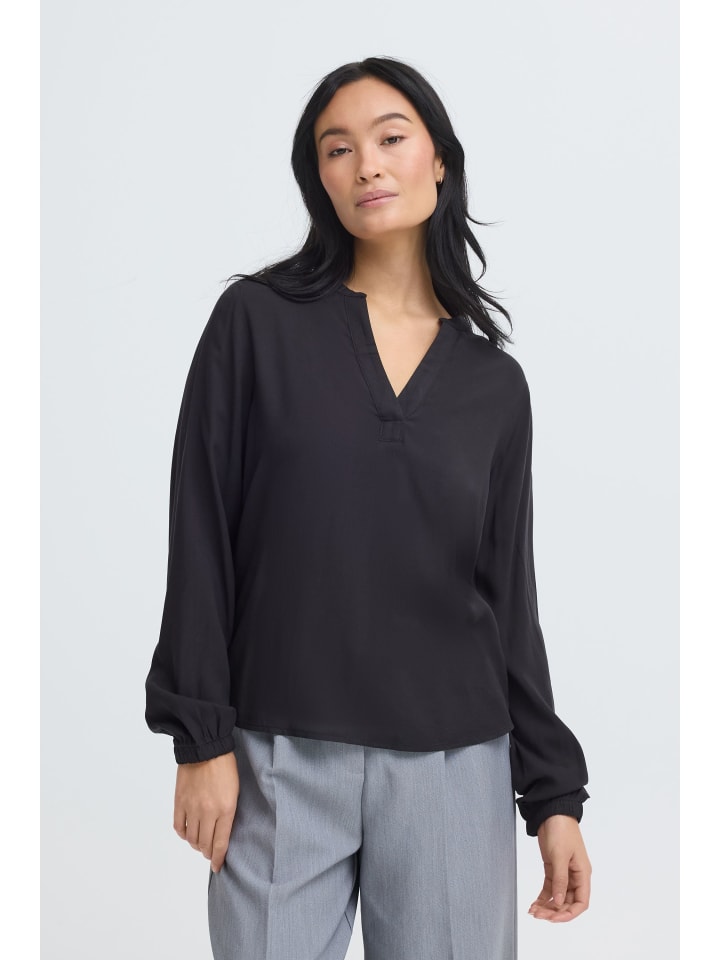 Langarmbluse OXNIlla in Schwarz
