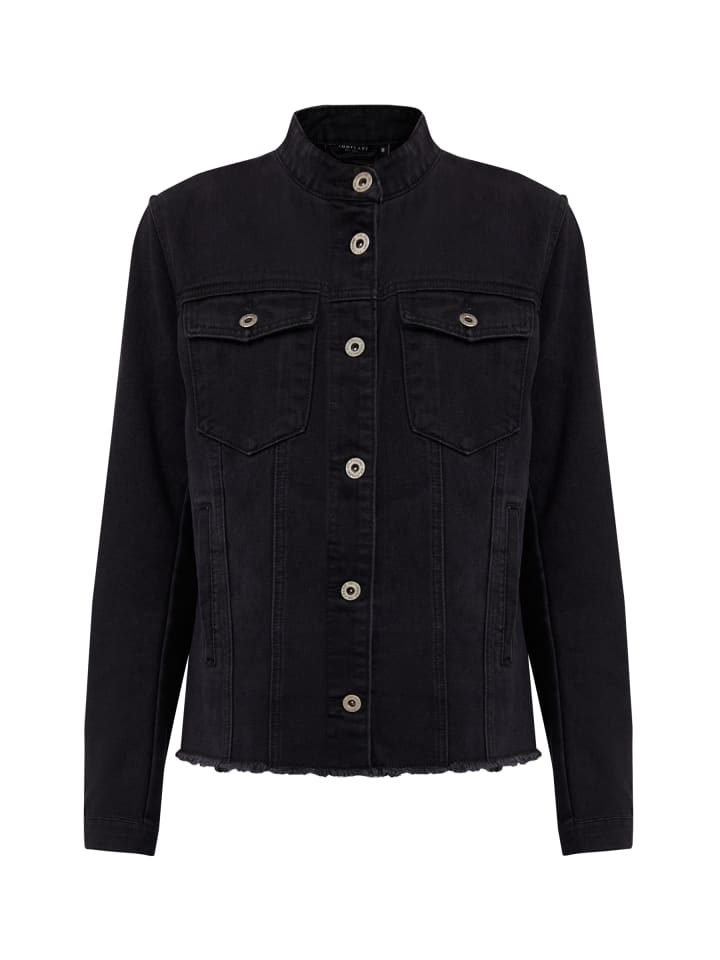 Jeansjacke Collar Denim in black