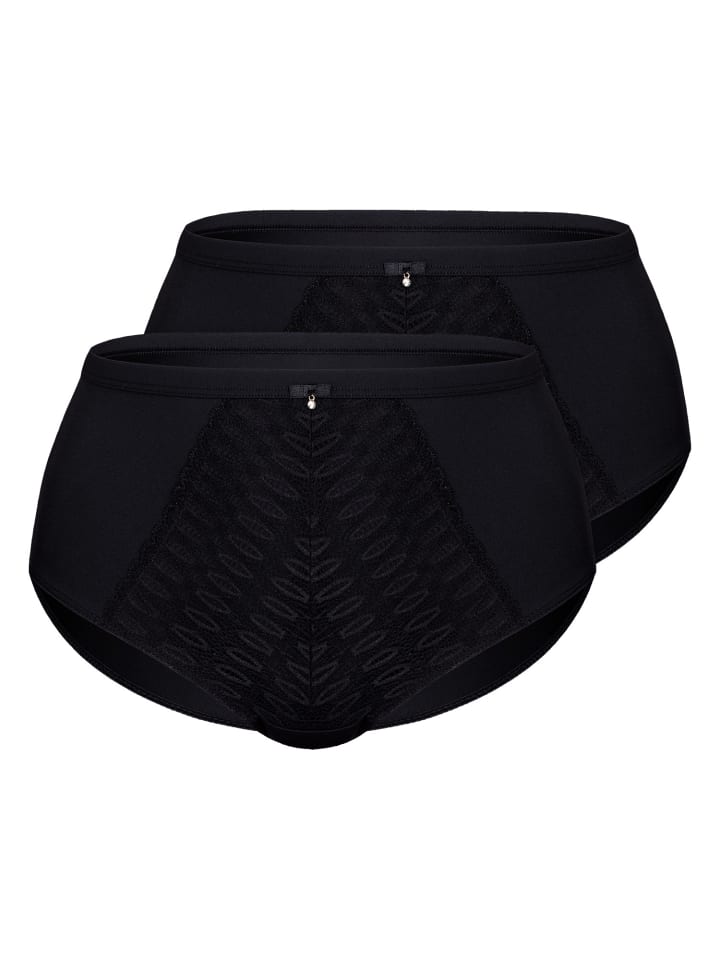 2er Pack Taillenslip in Black