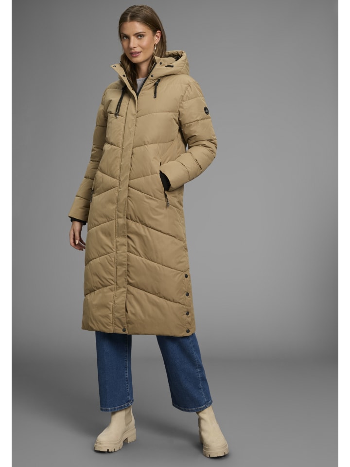 Steppmantel in camel
